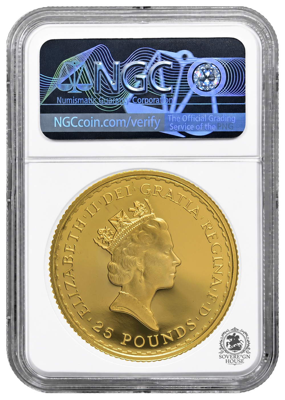 NGC PF69 1990 Ultra Cameo 1/4oz £25 Britannia - Proof Gold Coin